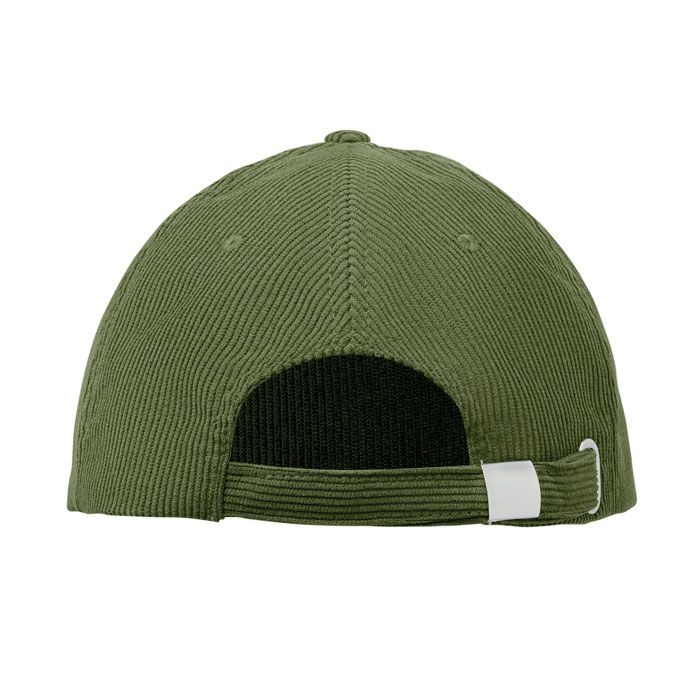 MO2879-49Wale Baseball Kappe 5 Panels Cord_ armeegruen