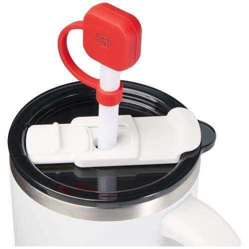 PF100875-2Sip Trinkhalm Abdeckung aus Silikon _ rot