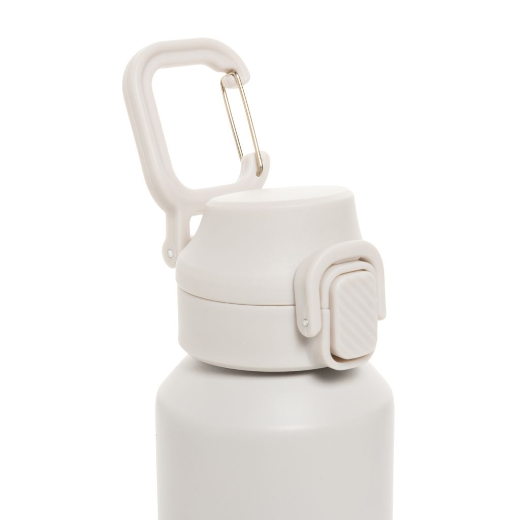 XDP437.50-23Via RCS Re-Steel Sportflasche mit Verschluss_ 600ml_ beige