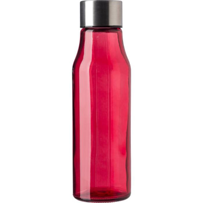 GI736931-08Trinkflasche aus Glas und rostfreiem Stahl _500 ml_ Andrei_ Rot GI736931-08Trinkflasche aus Glas und rostfreiem Stahl _500 ml_ Andrei_ Rot