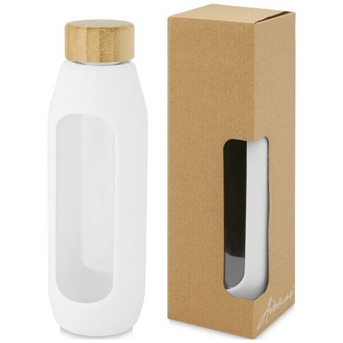 PF100666Tidan 600 ml Flasche aus Borosilikatglas mit Silikongriff