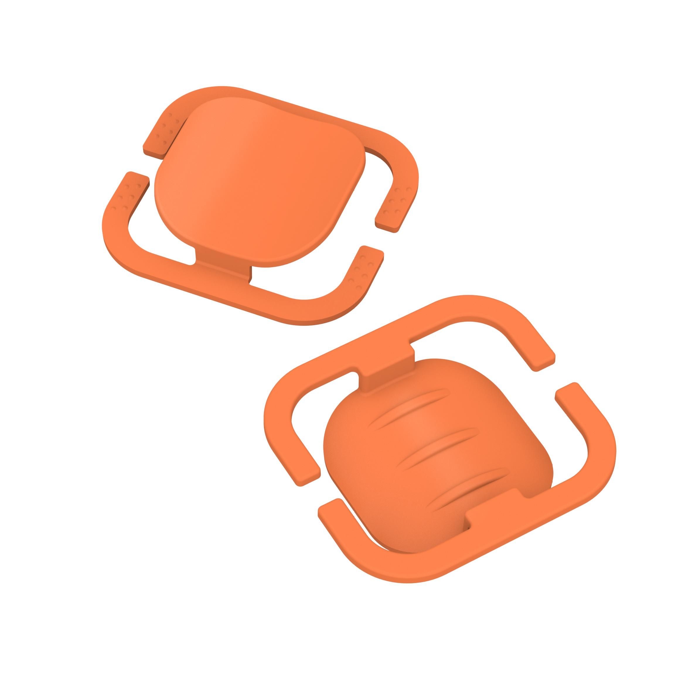 EL01921-3Maskenhalterung _Helm_ 2er Set_ orange
