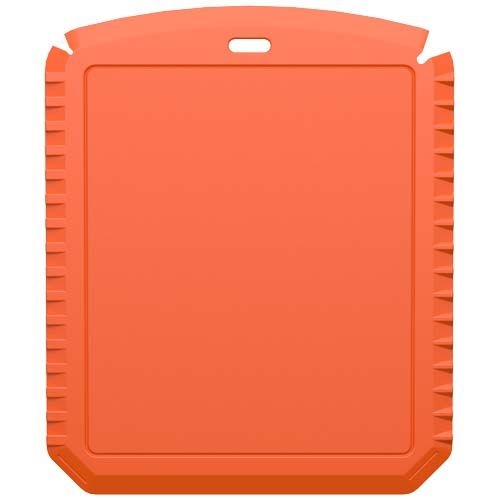 PF220502-4Thrym rechteckiger Eiskratzer aus recyceltem Kunststoff_ orange