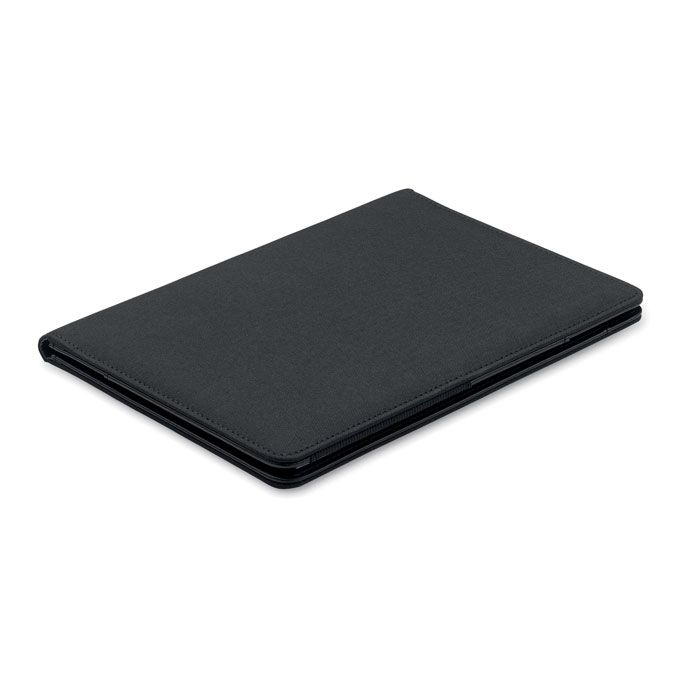 MO2569-03Folio DIN A5-Mappe 300D RPET_ schwarz
