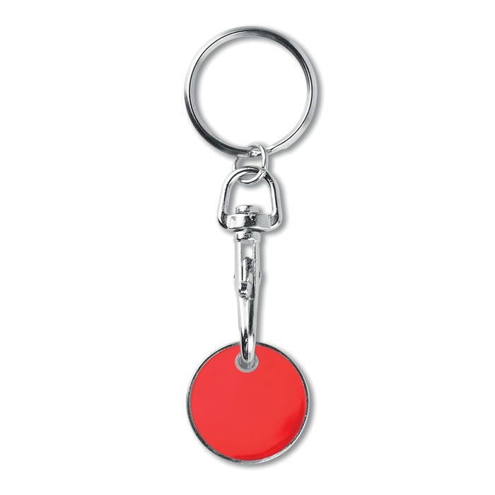 MO9748-05Tokenring Schluesselring mit Chip EUR_ Rot