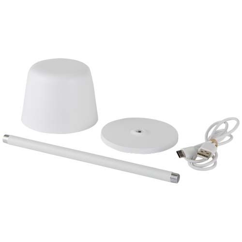PF124490-1Alya Wiederaufladbare dimmbare Tischlampe mit 3 Lichtmodi_ weiss