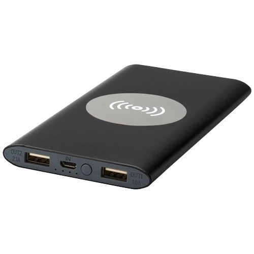 Juice 8000 mAh kabellose Powerbank, schwarz