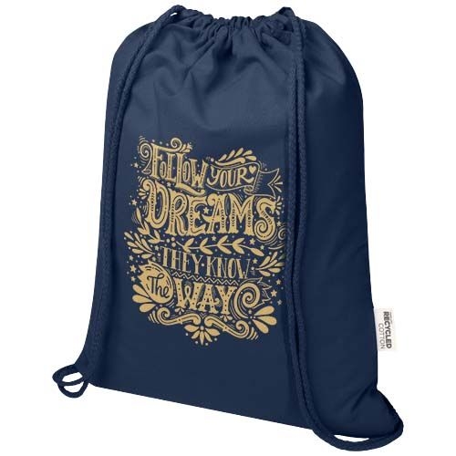 PF120761-4Oregon Blend 140 g_m² GRS-recycelter Turnbeutel 5 L _ navy