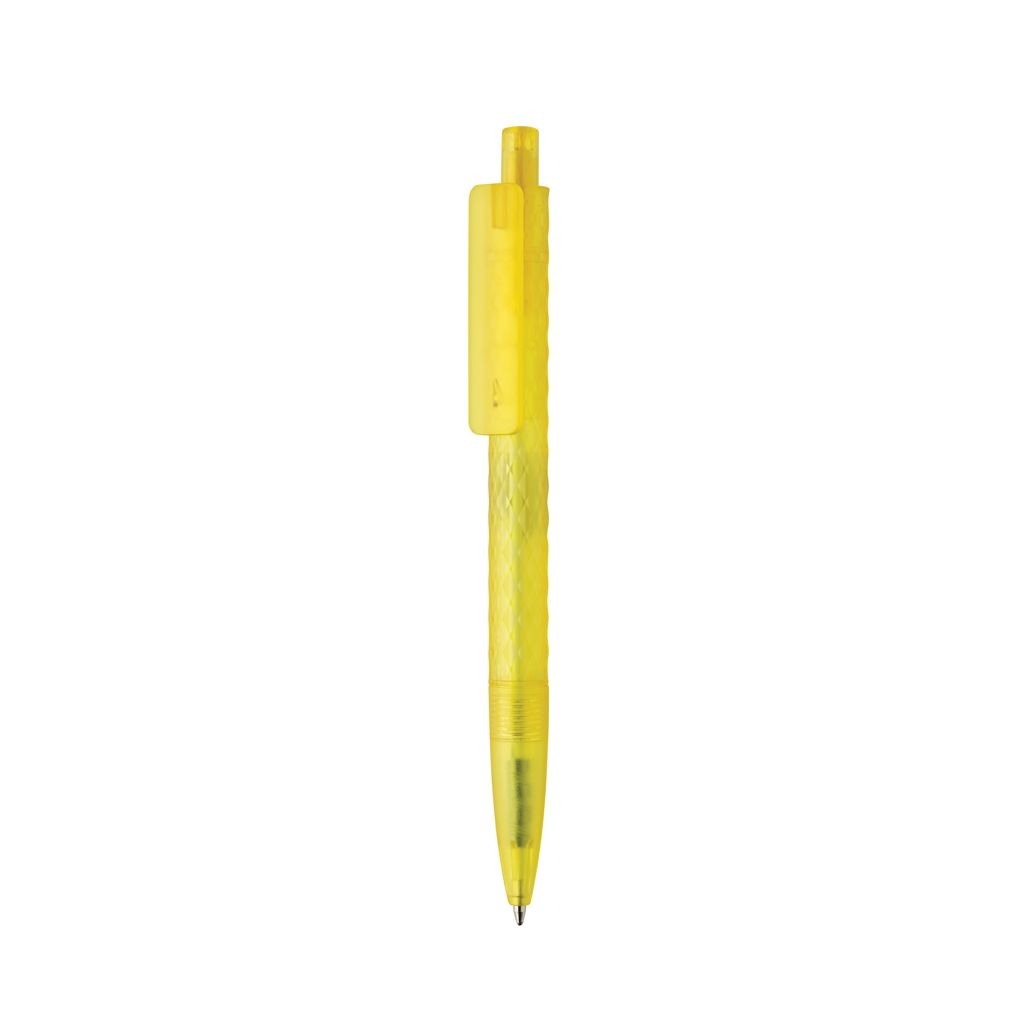 XDP611.33-06X3 Frosted-Pen aus GRS recyceltem PC_ gelb