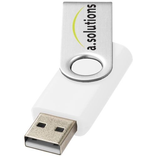 PF123504-2Rotate-Basic 2 GB USB-Stick_ weiss_silber_ 2 GB