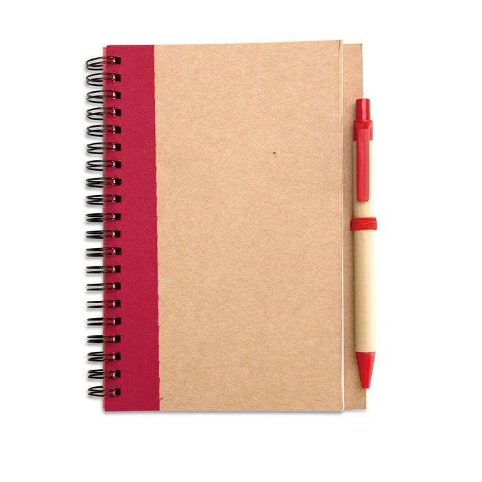 IT3775-05Sonora Plus Recycelter Notizblock_ Rot IT3775-05Sonora Plus Recycelter Notizblock_ Rot