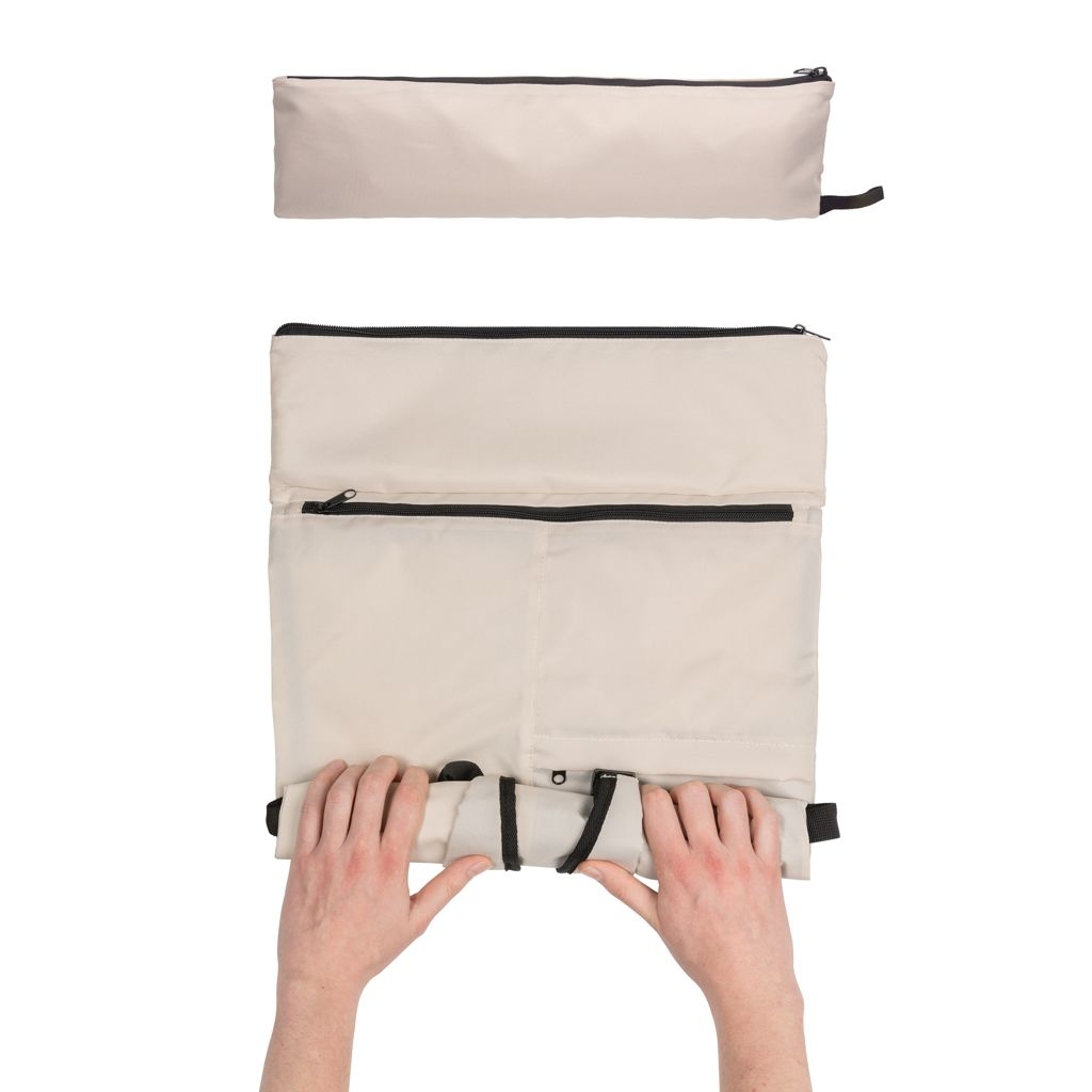 XDP763.17-3Dillon AWARE™ RPET faltbarer Lightweight-Rucksack_ off white