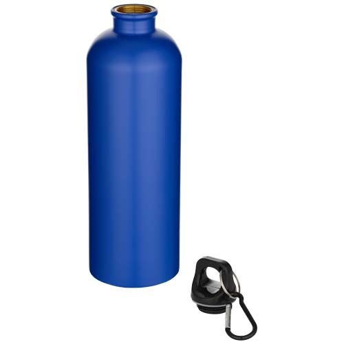 PF100872-2Oregon 750 ml matte RCS-zertifizierte_ einwandige Trinkflasche aus recyceltem Edelstahl mit Karabine