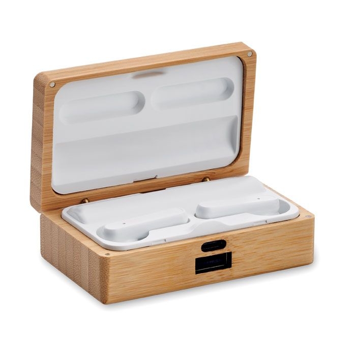 MO2303-40Orebam TWS 5.3 wireless Ohrhoerer-Set_ holz