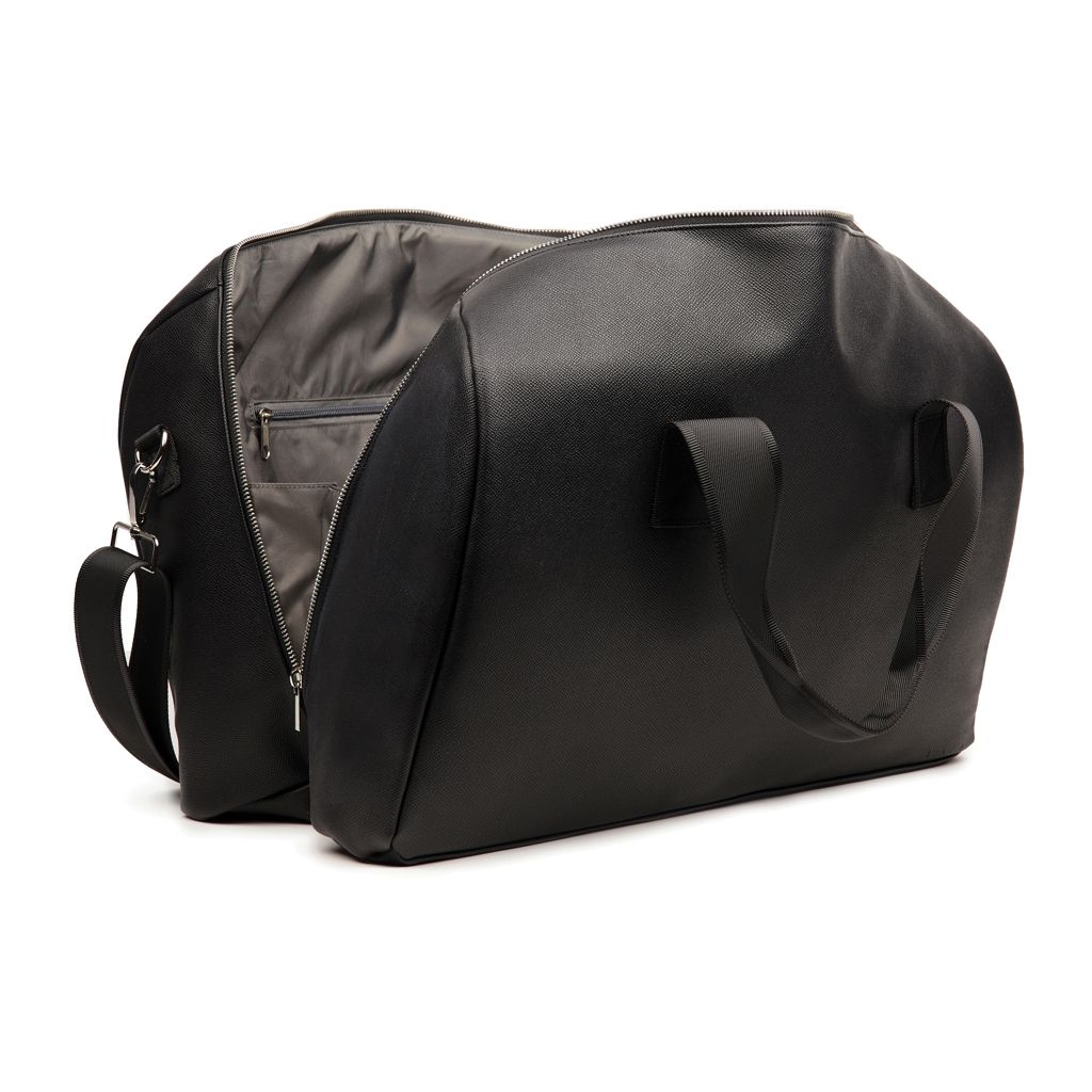 XDV7070-01VINGA Bermond Wochenendtasche aus RCS recyceltem PU_ schwarz