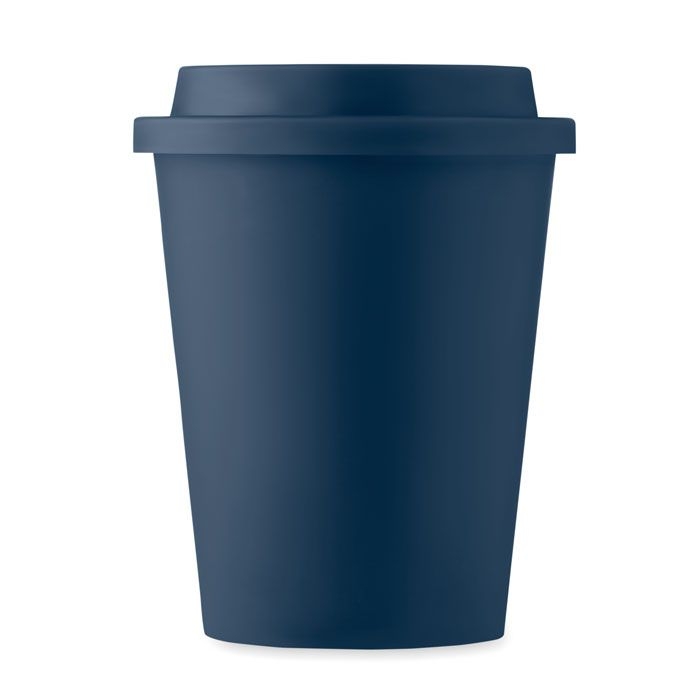MO6582-85Nola Doppelwandiger Becher PP 300ml_ Marineblau