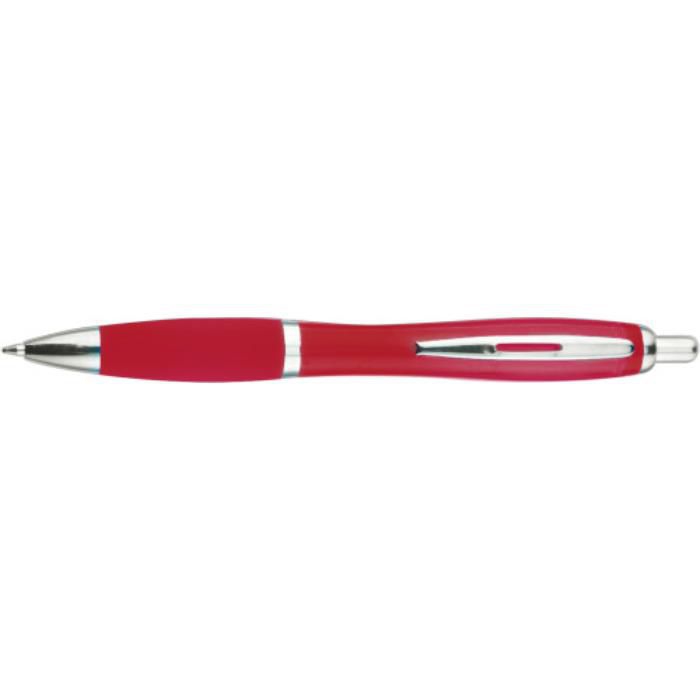Kugelschreiber aus Kunststoff Newport, Rot