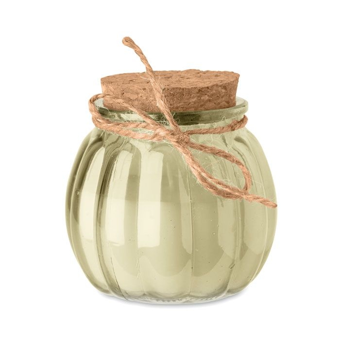MO3193-13Pumkin Kerze aus Pflanzenwachs_ beige