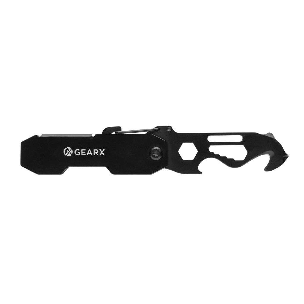 XDP221.27-01Gear X faltbares EDC-Werkzeug mit Kartonmesser _ Karabiner_ schwarz