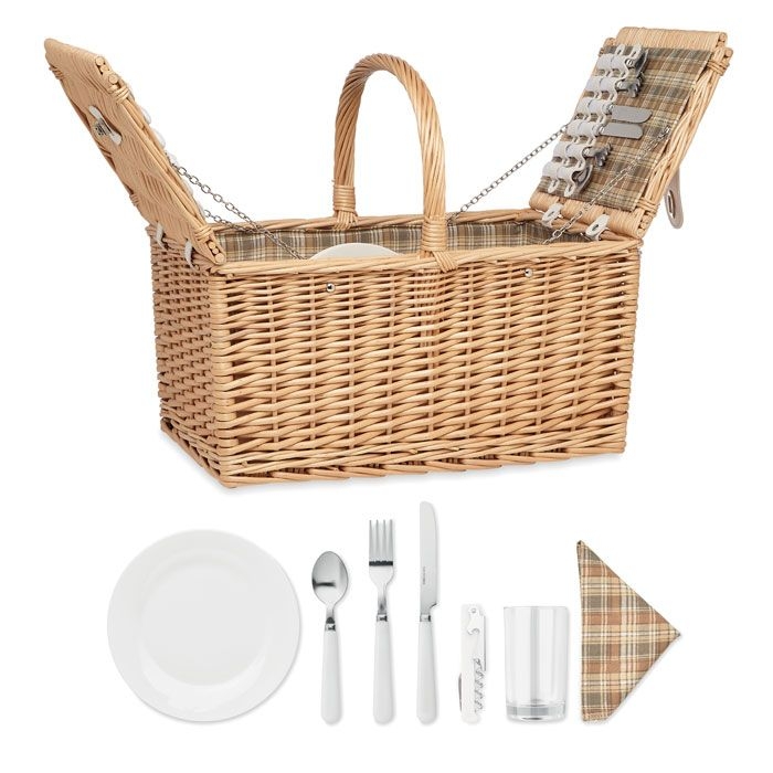 MO6194-40Mimbre Plus Picknickkorb aus Korbweide_ Holz