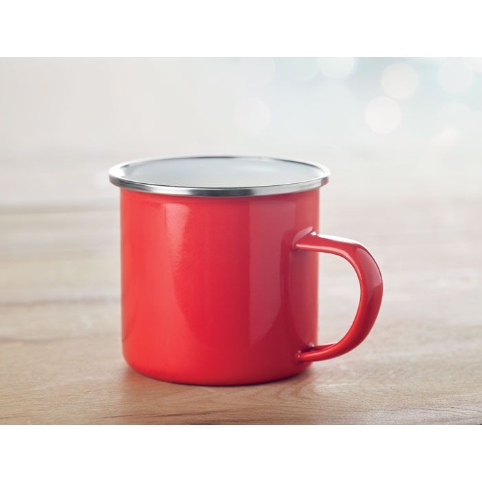 MO9756-05Plateado Vintage Kaffeebecher_ Rot