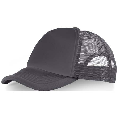 PF111069-14Trucker Kappe mit 5 Segmenten_ storm grey_schwarz PF111069-14Trucker Kappe mit 5 Segmenten_ storm grey_schwarz