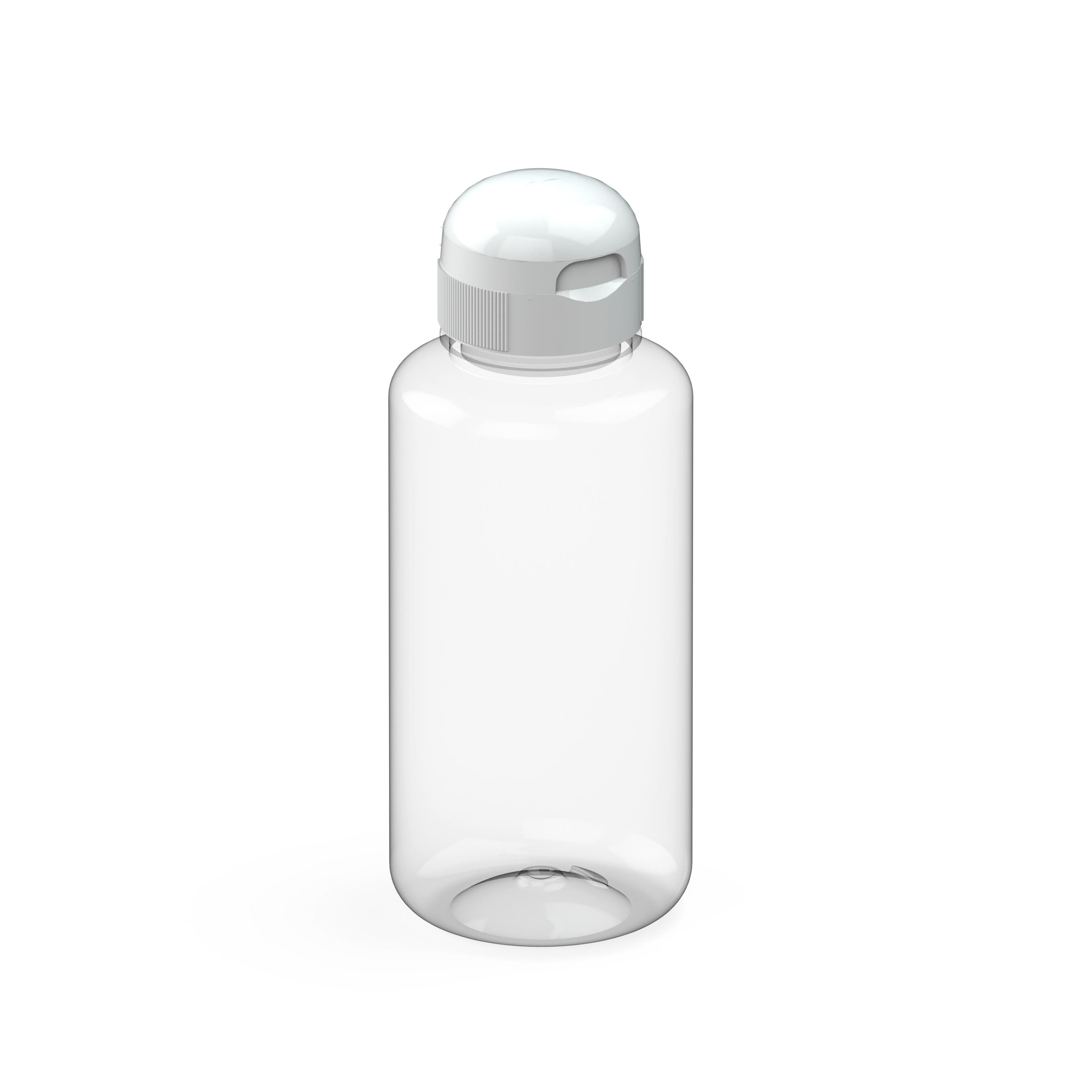 EL01391-4Trinkflasche _Sports_ 700 ml_ transparent_ weiss