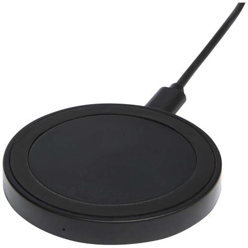 PF124434-2Freal 15W Kabelloses Ladepad aus recyceltem Kunststoff_ schwarz