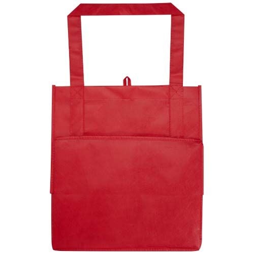 PF130081-2Liberty Tragetasche mit hartem Boden aus recyceltem GRS Non Woven 6 L_ rot