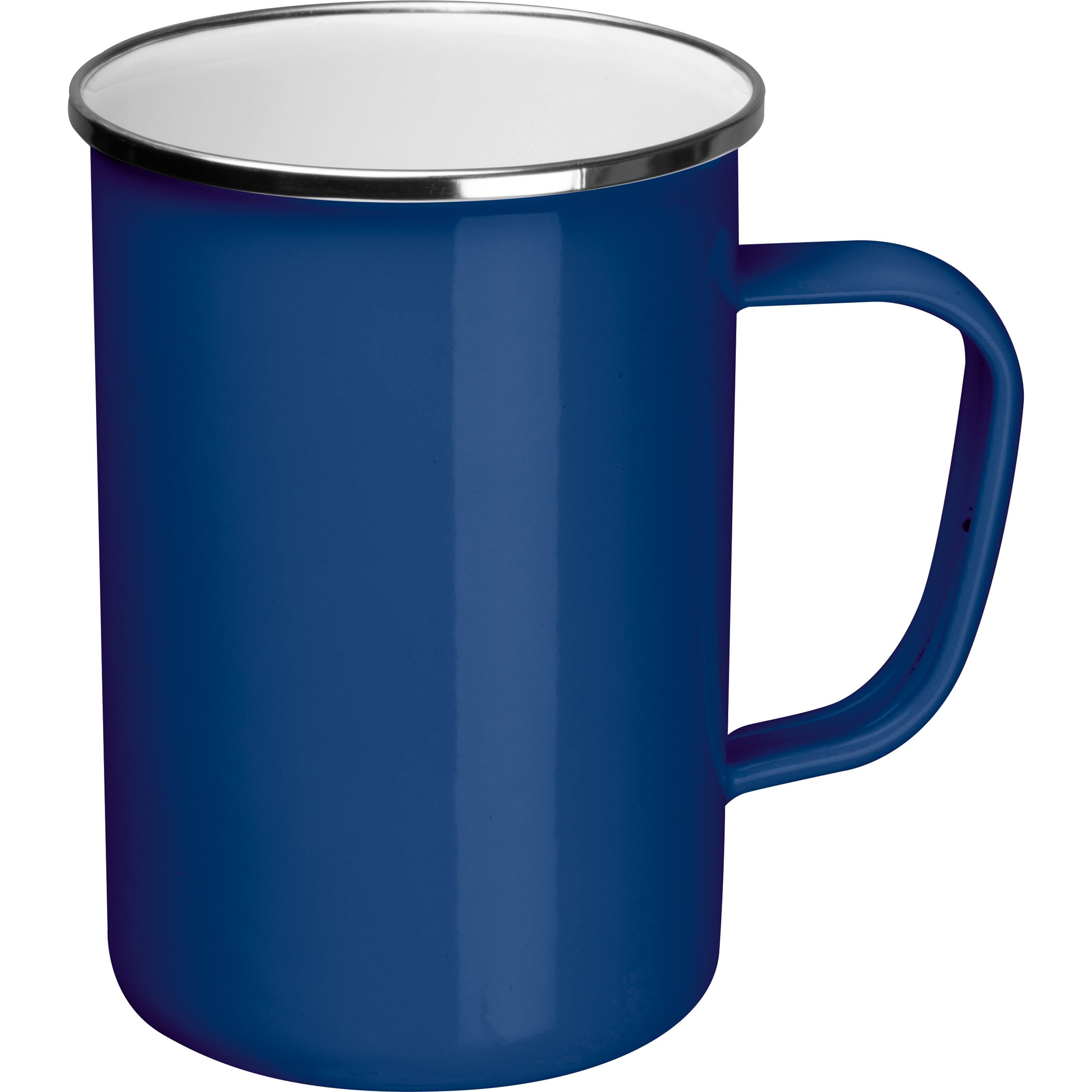 MA83857-04Emaille Tasse GENE_ blau