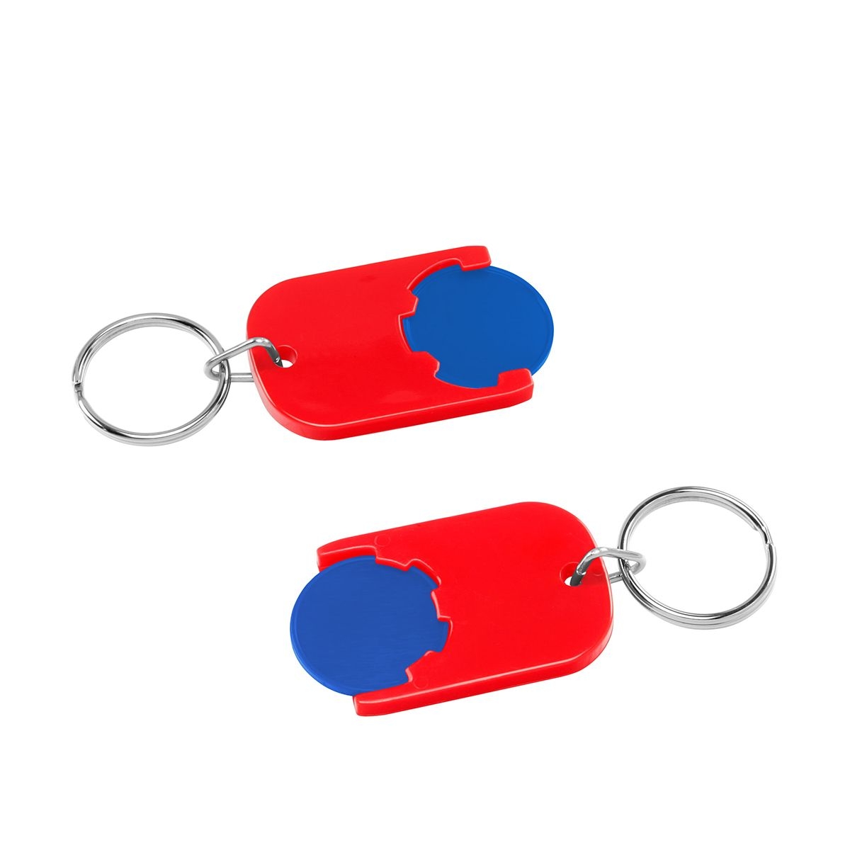 HE7555R-3-1Chiphalter mit 1€-Chip _Gamma_ blau_ rot HE7555R-3-1Chiphalter mit 1€-Chip _Gamma_ blau_ rot