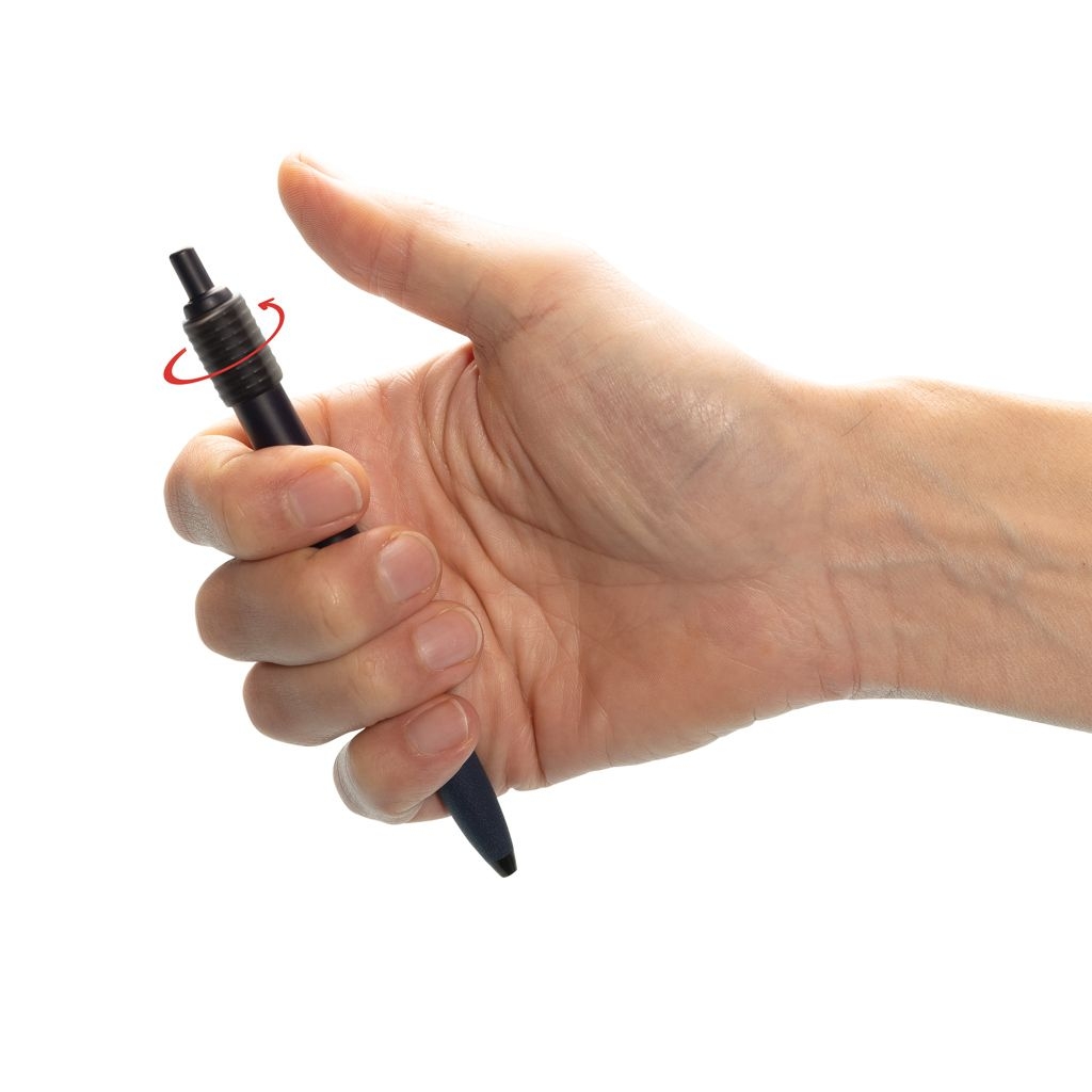 XDP611_29-25Quill-Anti-Stress-Stift aus GRS rec. rABS_ navy blau