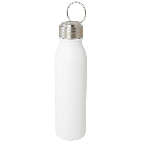 PF100792Harper 700 ml RCS-zertifizierte Sportflasche aus Edelstahl mit Metallschlaufe