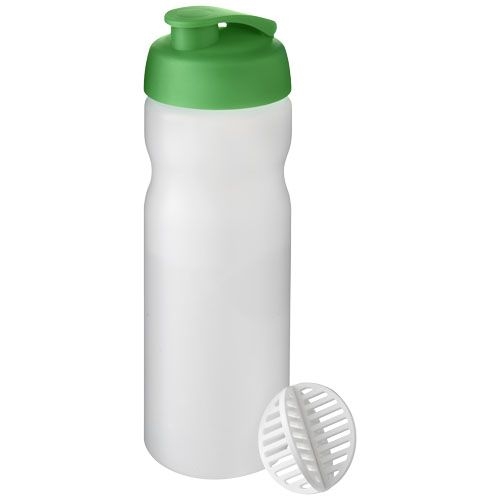 PF210703-8Baseline Plus 650 ml Shakerflasche_ gruen_klar mattiert