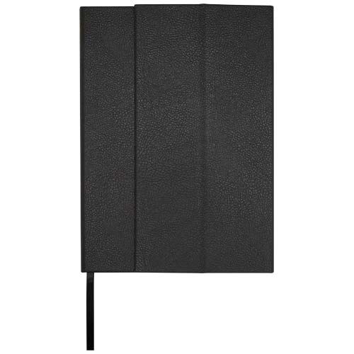PF107920-2Alejandra A5 Hardcover Notizbuch aus recyceltem Leder_ schwarz