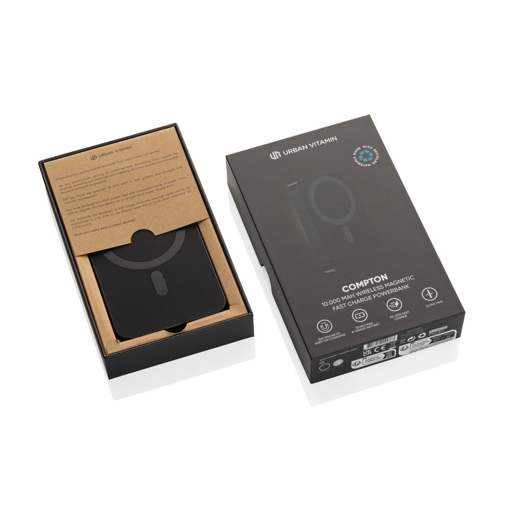 XDP322.84-1Urban Vitamin Compton 10000mAh Powerbank aus RCS Plastik_Alu_ schwarz