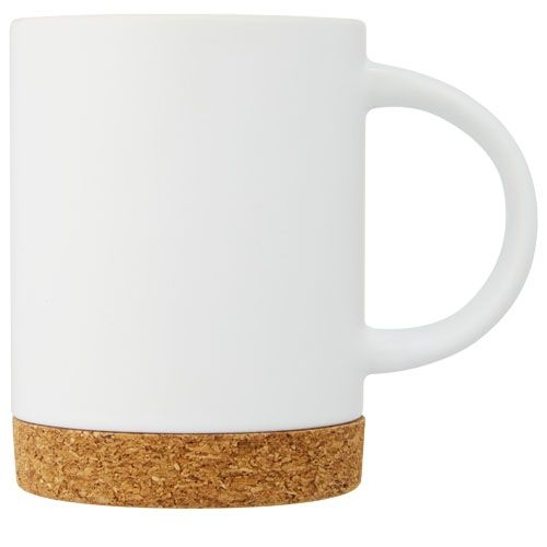 PF100901-1Neiva 425 ml Keramiktasse mit Korkboden_ weiss