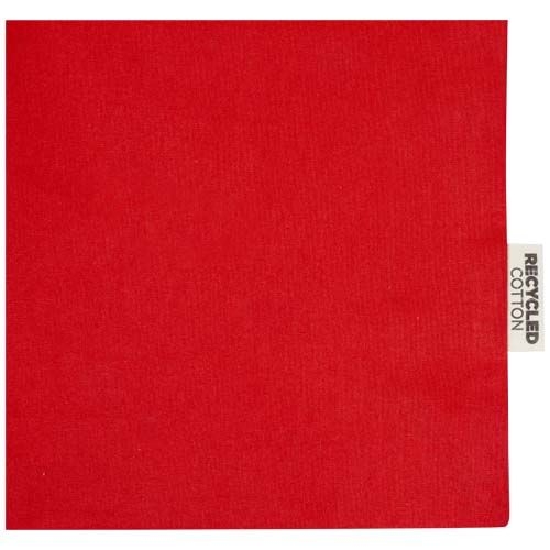 PF120734-3Odessa 220 g_m² Baumwoll Tragetasche aus GRS recycelter Baumwolle 40L_ rot