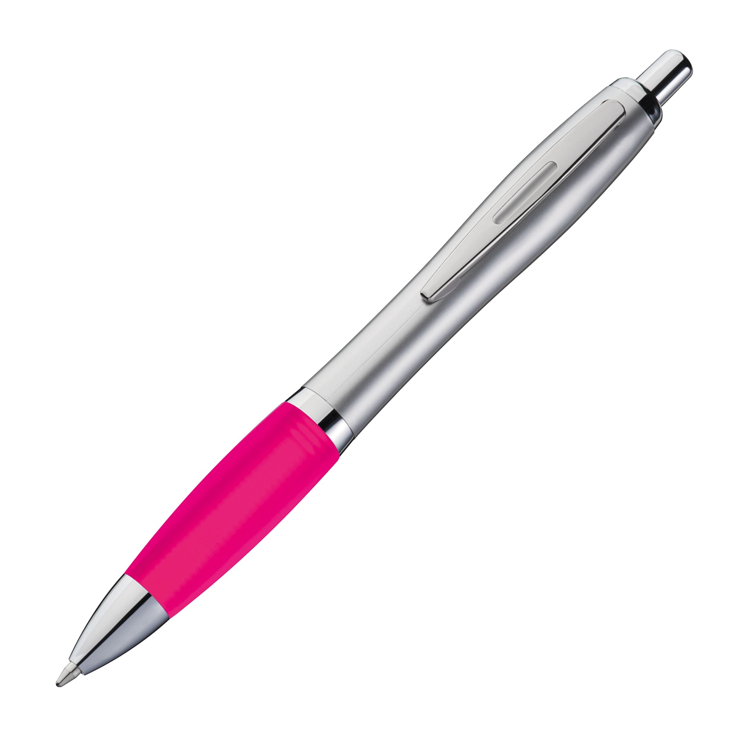 MA11681-11Kugelschreiber mit silbernem Schaft _ pink MA11681-11Kugelschreiber mit silbernem Schaft _ pink