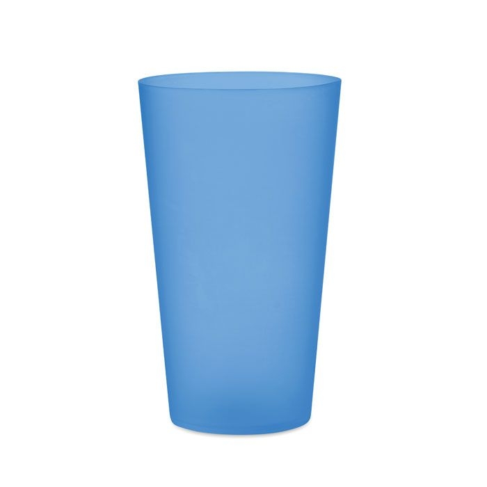 MO9907-23Festa Large Wiederverwendbarer Becher 500ml_ transparent blau