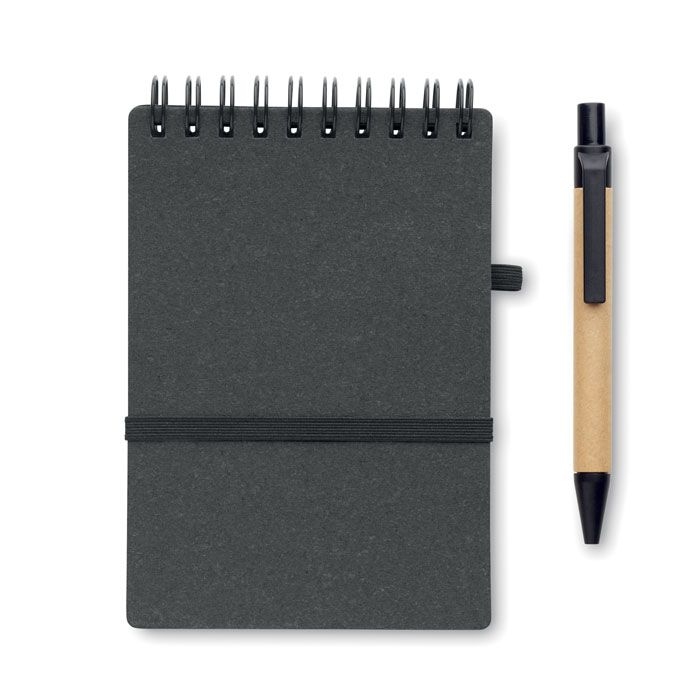 MO2481-15Notie Recyceltes Notizbuch-Set_ steingrau