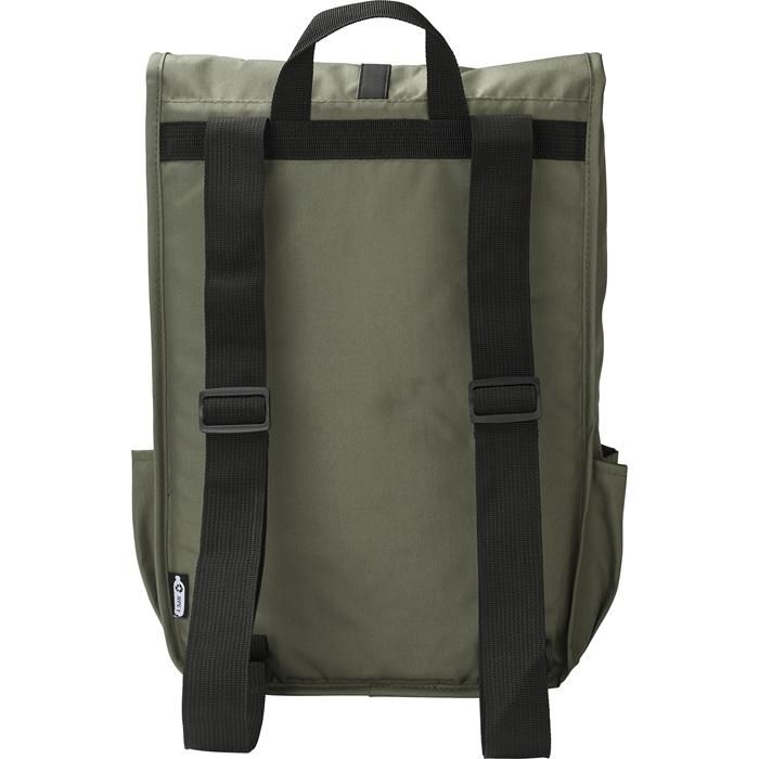 GI1015154-04rPET Polyester _300D_ Rucksack mit Lasche Lyric_ gruen