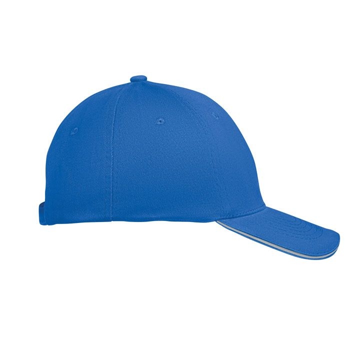 MO1464-36Buffalo Baseball cap 6 panels 260g_m²_ weiss_blau