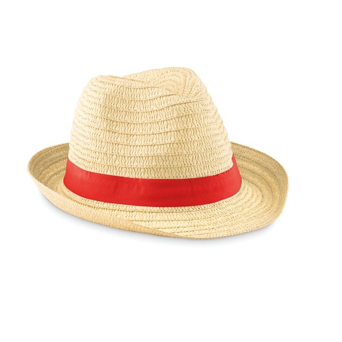 MO9341-05Boogie Natur Strohhut_ Rot MO9341-05Boogie Natur Strohhut_ Rot