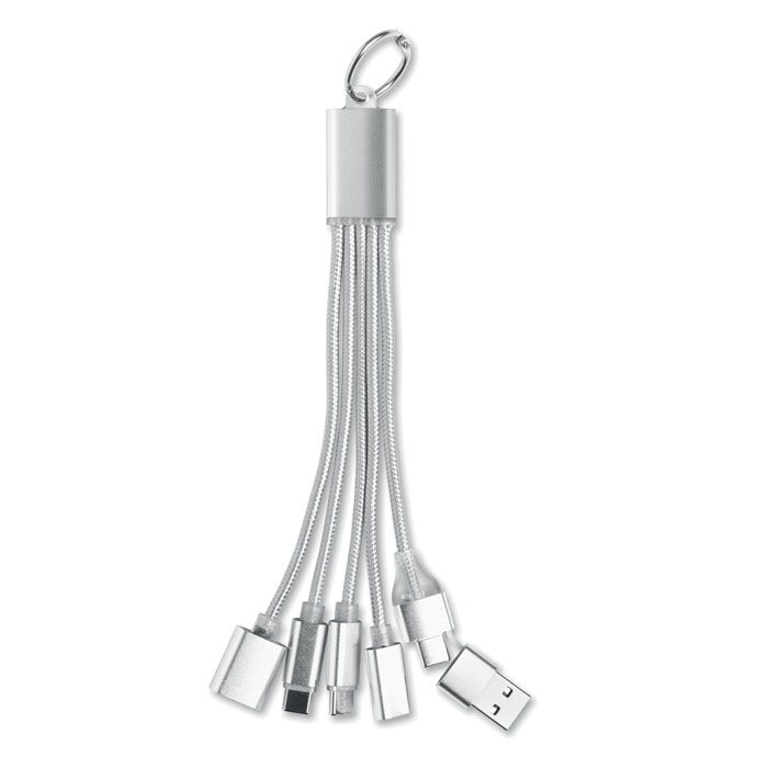 MO3150-14Hublue 5in1 Ladekabel_ silber