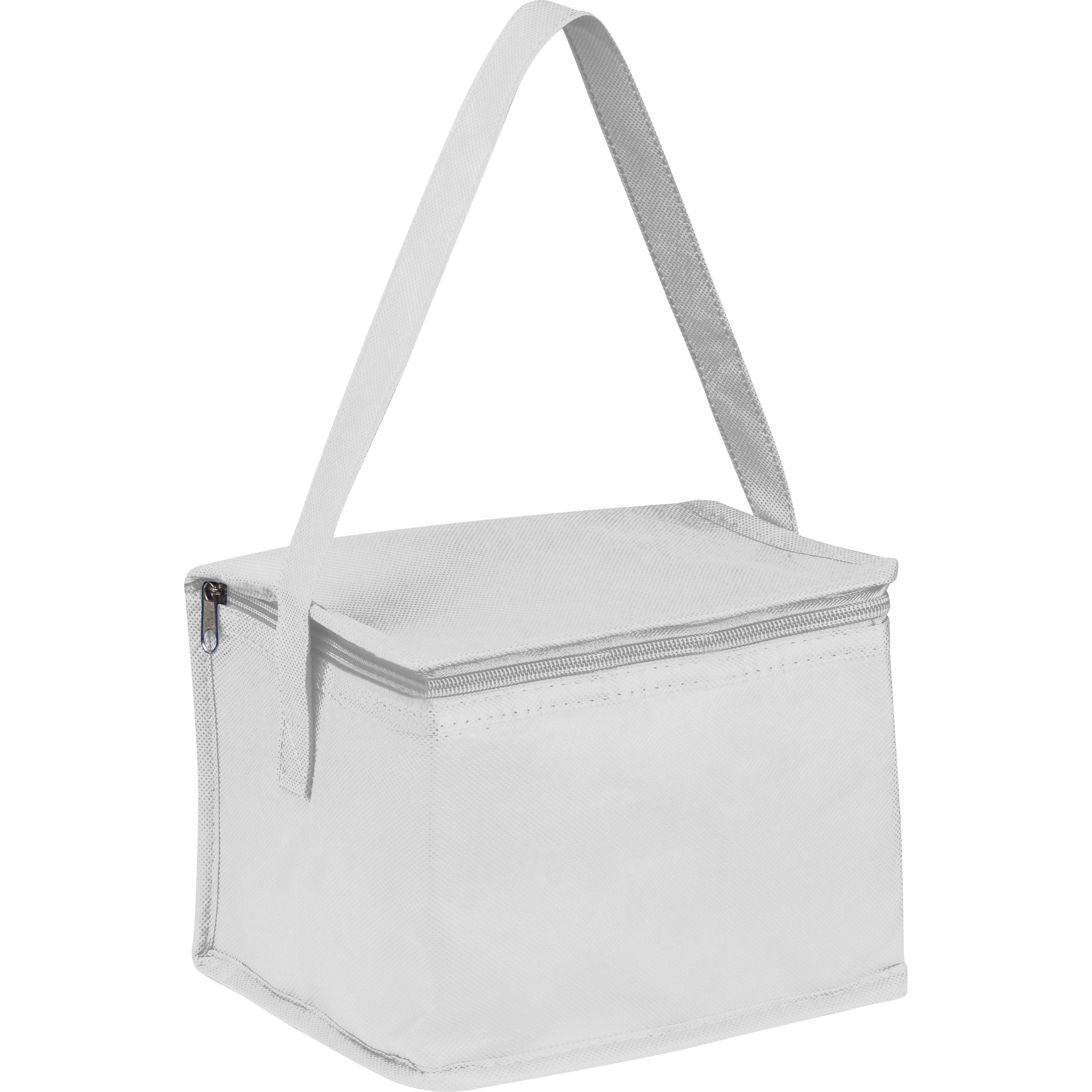 MA61542-06Non-Woven Kuehltasche fuer 6 Dosen_ weiss