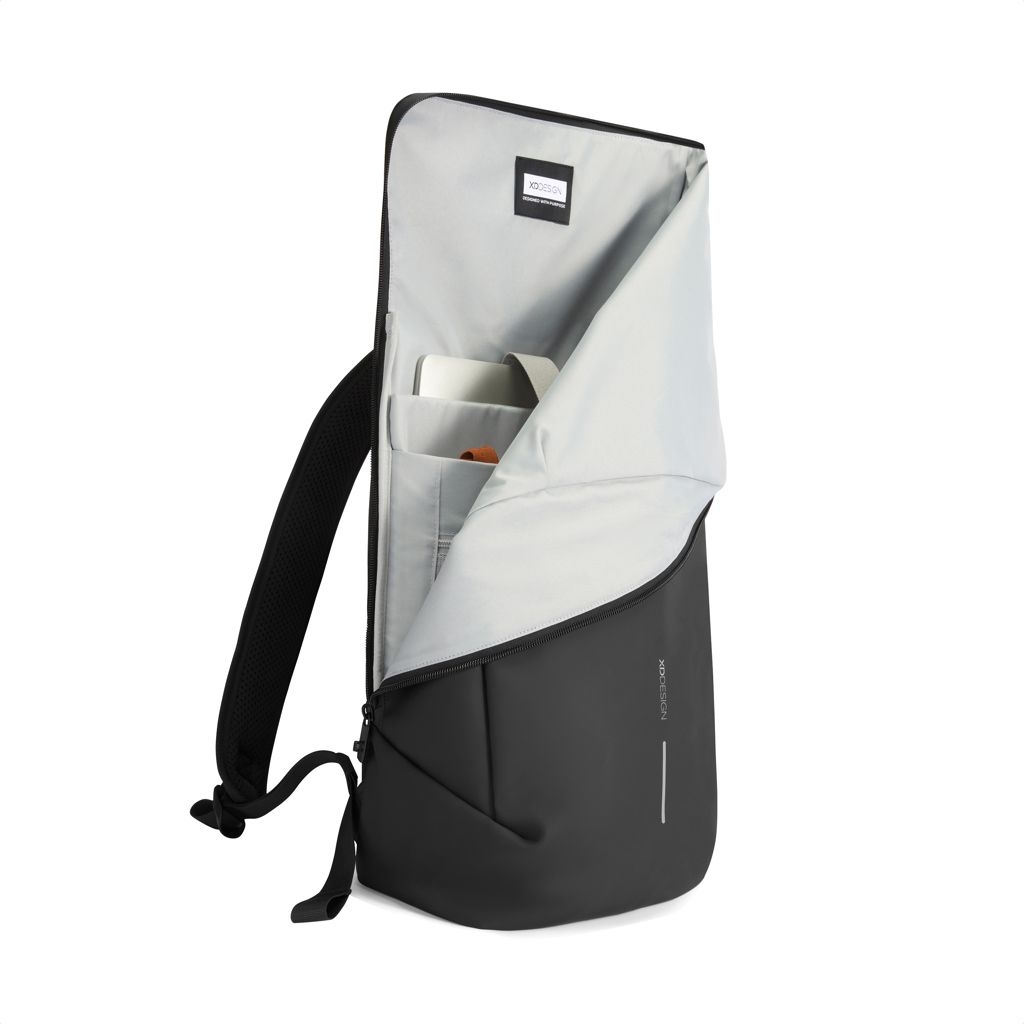 XDP706.26-01Urban wasserabweisender Flap-Top Rucksack_ schwarz
