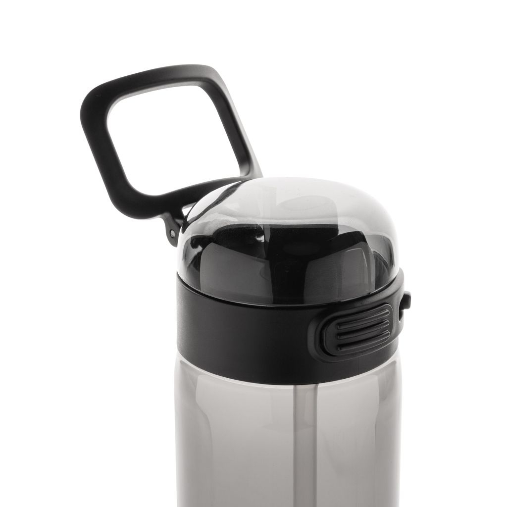 XDP437.70-01Sip'nLock RCS rPET auslaufsichere Sport-Trinkflasche 800ml_ schwarz