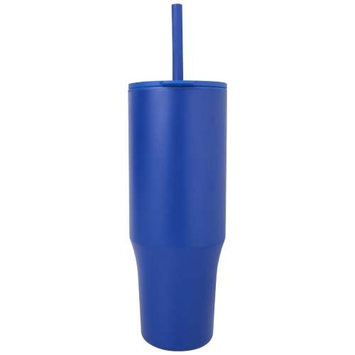 PF100867-4Brady 900 ml RCS-zertifizierter Isolierbecher mit Silikon Trinkhalm_ royalblau