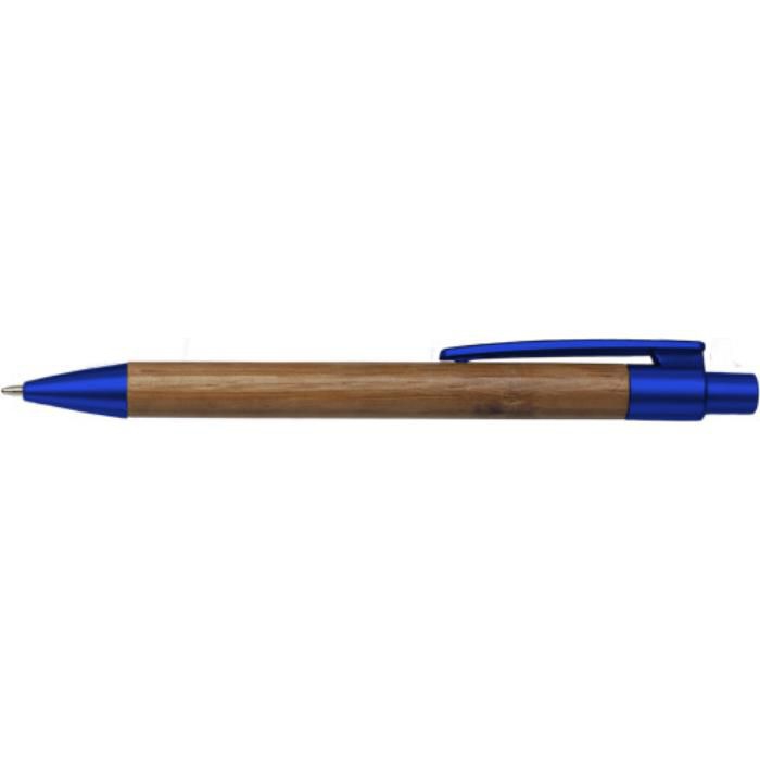 GI3993-05Kugelschreiber aus Bambus Lacey_ Blau